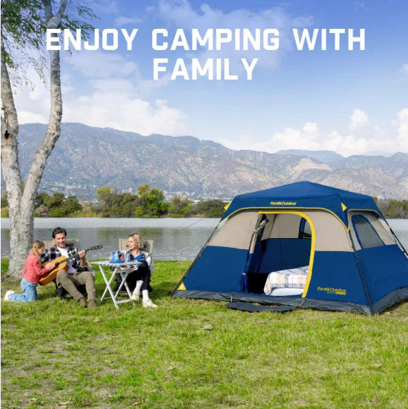Camping Tent 4/6/8/10 Person Instant Cabin Tent Setup in 60 Seconds with Rainfly